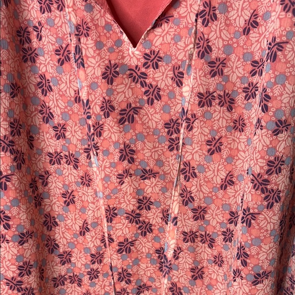 Talbots Pink and Purple Floral Blouse - Picture 13 of 14